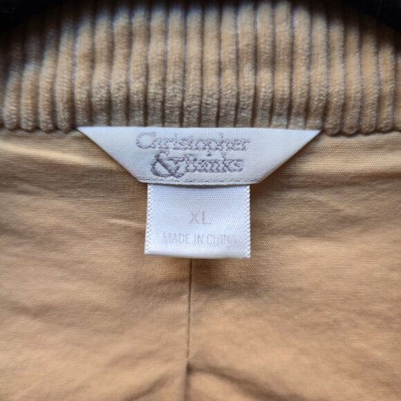 CHRISTOPHER & BANKS Yellow Corduroy Jacket - Picture 2 of 7